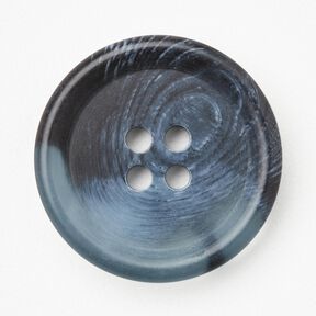 Bottone tondo a 4 fori [Ø 25 mm] – colore blu jeans, 