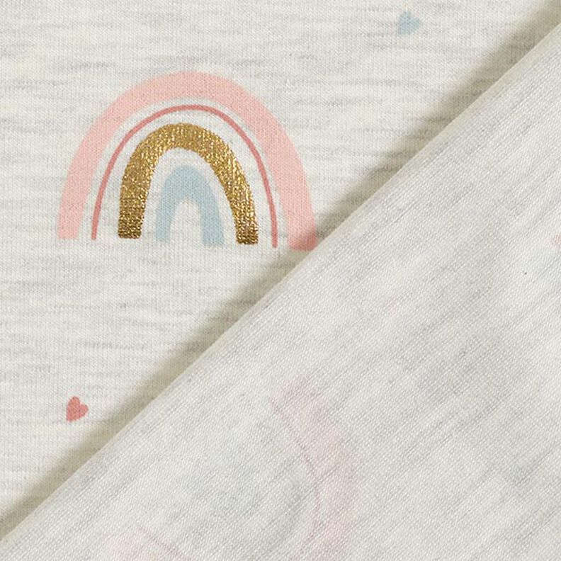 jersey di cotone arcobaleni stampa laminata – naturale/grigio chiaro,  image number 5