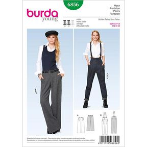 Pantalone con pince/ Pantaloni Marlene, Burda 6856, 