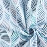 tessuto arredo mezzo panama motivo a foglie – blu,  thumbnail number 3