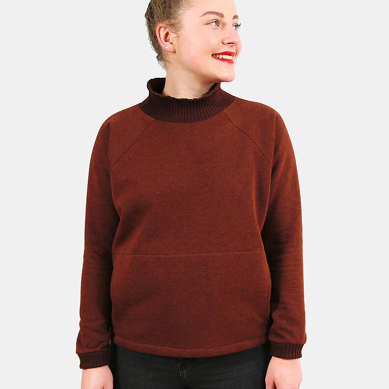 FRAU BETTI Maglia con maniche a pipistrello, taschino e collo in piedi | Studio Schnittreif | XS-XXL,  image number 3