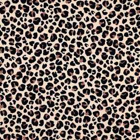 French terry, felpa estiva Piccola stampa leopardata stampa digitale | Poppy Fabrics – beige, 
