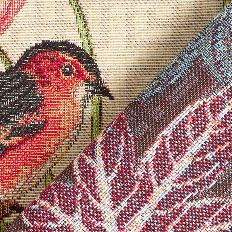 tessuto arredo gobelin uccelli – naturale,  image number 7