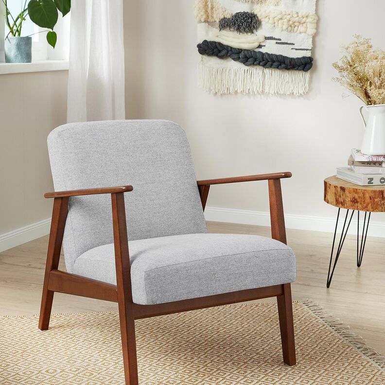 tessuto da tappezzeria Tessuto morbido &ndash; grigio argento,  image number 5