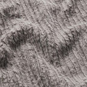 Pelliccia sintetica a maglia intrecciata – grigio | Resto 100cm, 