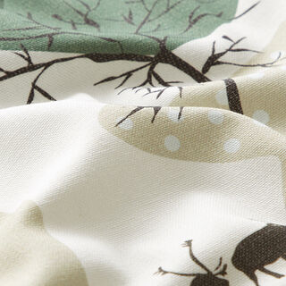 ARVIDSSONS TEXTIL – tessuto arredo mezzo panama Norrland – bianco/verde, 