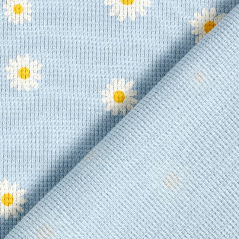Jersey a nido d’ape margherite – blu-argento, image number 4