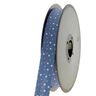 Nastro in sbieco stelle Cotone bio [20 mm] – blu marino,  thumbnail number 2