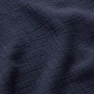 bambù mussolina / tessuto doppio increspato struttura – blu marino, 