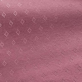 jersey maglia fine con motivi traforati – violetto pastello, 