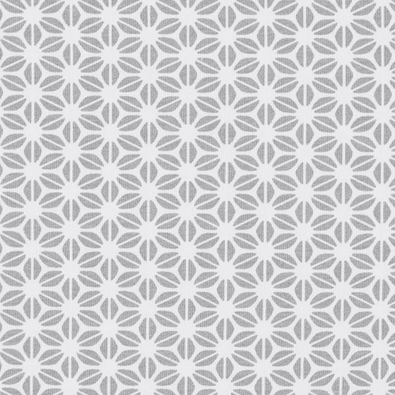 jersey di cotone Motivo floreale astratto – bianco lana/grigio,  image number 1