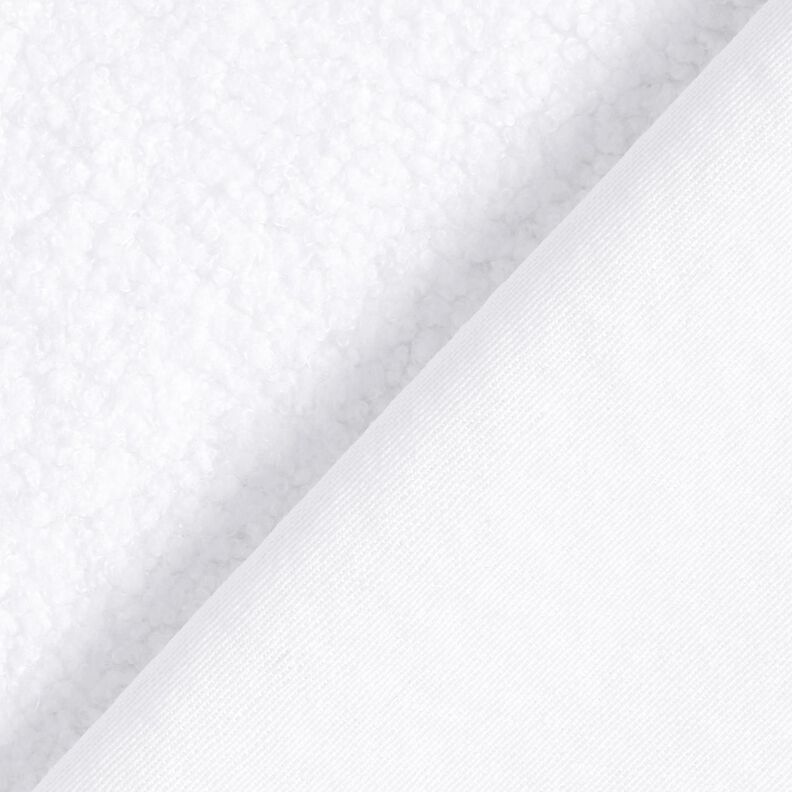 tessuto da tappezzeria Aspetto pelle di pecora – bianco, image number 3