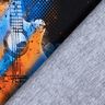 jersey di cotone taglio di tessuto Chitarra | Glitzerpüppi – nero/arancione,  thumbnail number 4