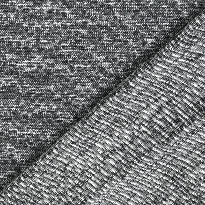 Jersey jacquard con motivo leopardato – argento/grigio,  image number 3
