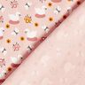 jersey di cotone Graziosi cigni – rosa chiaro/bianco,  thumbnail number 4