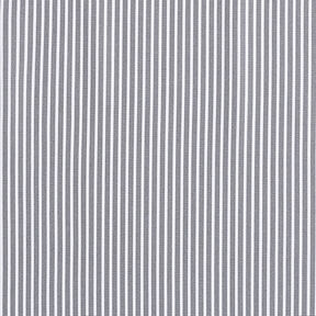 popeline di cotone strisce – grigio/bianco, 