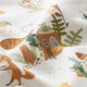 tessuto in cotone popeline Foresta di lettere – bianco,  thumbnail number 2