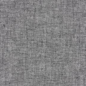 misto lino-cotone, spina di pesce – nero, 