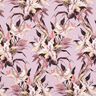 jersey di cotone Stampa digitale di grandi gigli &ndash; violetto pastello/greige,  thumbnail number 1
