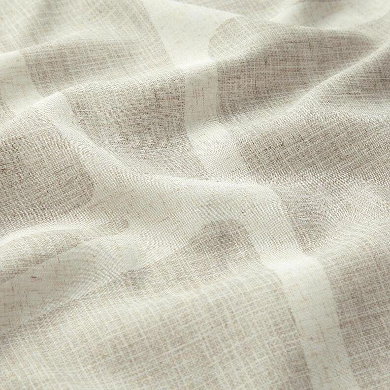 tessuto per tende a vetro misto lino Forme – tortora chiaro/naturale, image number 2
