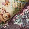 tessuto arredo gobelin Conigli pasquali in giardino – beige chiaro/bacca,  thumbnail number 4