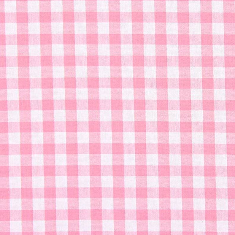 tessuto in cotone Quadro vichy 1 cm – rosa/bianco,  image number 1