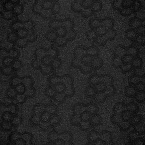 tessuto per cappotti Fiori sublimi – nero, 