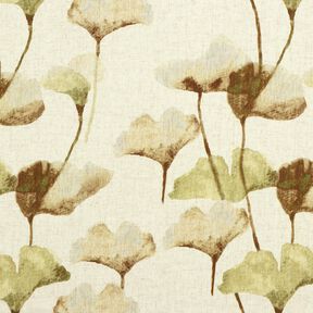misto lino viscosa ginkgo – beige chiaro/marrone castagna, 