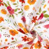 mussolina / tessuto doppio increspato Fiori colorati ad acquerelli stampa digitale – bianco,  thumbnail number 3
