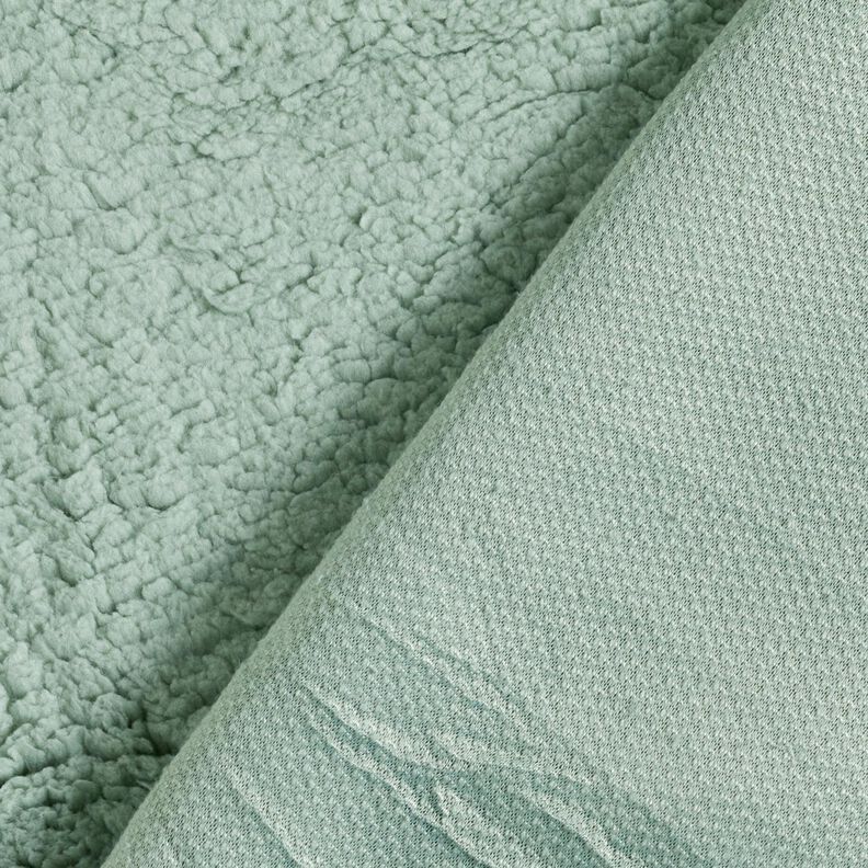 Soffice tessuto in peluche – menta chiaro,  image number 4