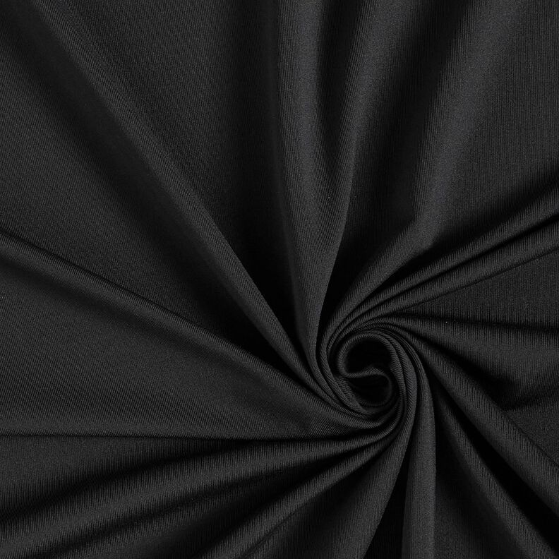 Jersey cardato con interno in tinta unita – nero,  image number 1
