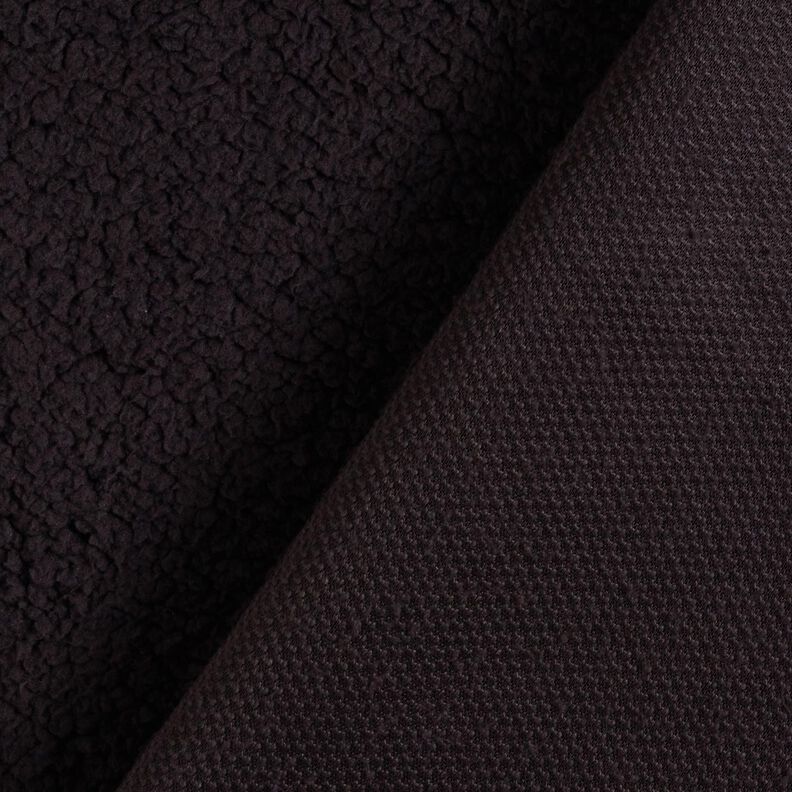 Soffice tessuto in peluche – nero,  image number 4