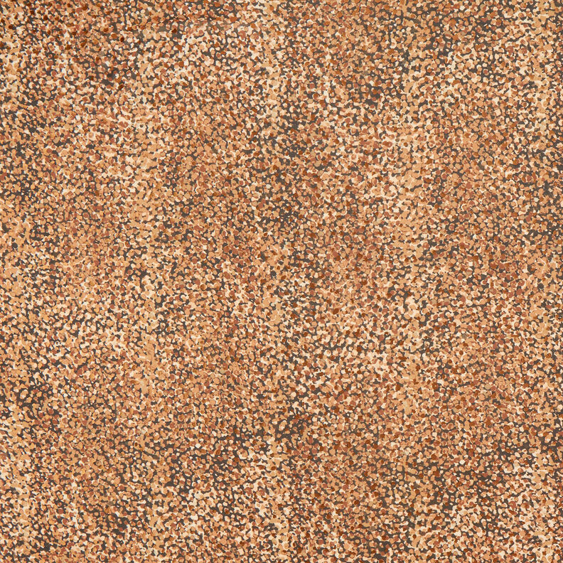 Chiffon increspato macchiato e pois dorati – marrone/oro effetto metallizzato,  image number 1