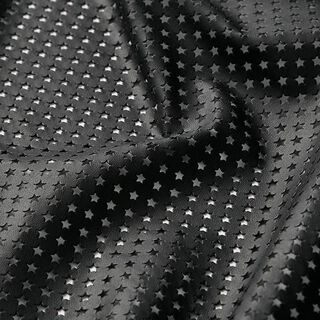 similpelle, stelline fustellate – nero, 