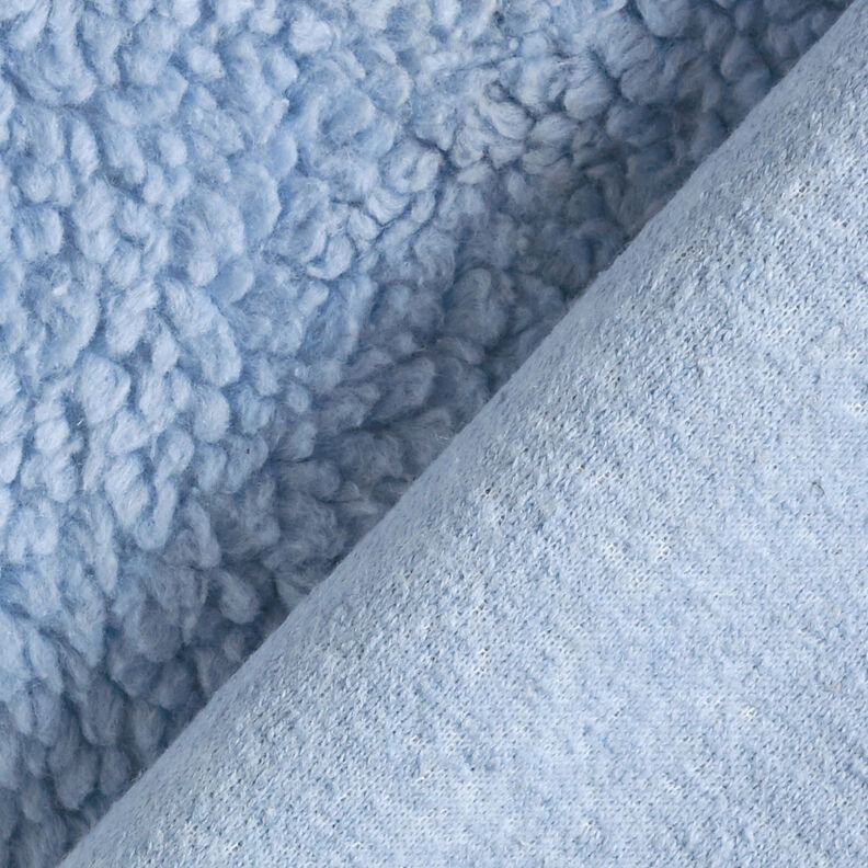 Sherpa Misto cotone tinta unita – blu acciaio, image number 4