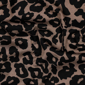 viscosa stretch leopardo | Poppy Fabrics – marrone, 