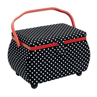 cestino da cucito, pois [ Dimensioni: 32 x 20,5 x 20 cm ] | Prym – nero, 