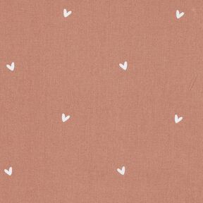 popeline di cotone Teneri cuori – rame, 