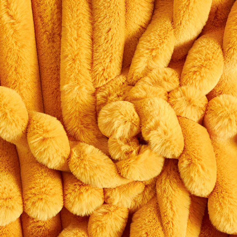 tessuto da tappezzeria soffice tessuto a coste – giallo curry, image number 1