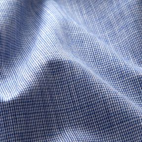Mini pied de poule in tessuto di cotone – bianco/colore blu jeans, 