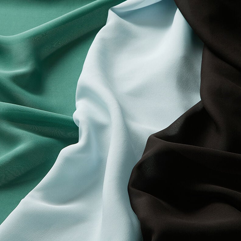 Chiffon di seta – nero,  image number 6