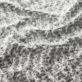 Tessuto in maglia con effetto filato – nero/bianco, 