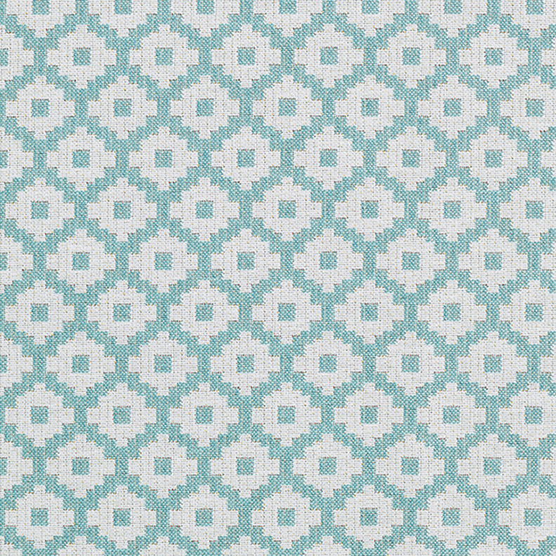 Tessuto jacquard da esterni losanghe – menta,  image number 1