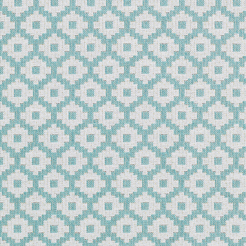 Tessuto jacquard da esterni losanghe – menta,  image number 1