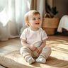 GOTS jersey di cotone Rami e piante | Poppy Fabrics – crema/marrone capriolo,  thumbnail number 5