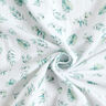 GOTS mussolina / tessuto doppio increspato Foglie della giungla | by Poppy – bianco/menta chiaro,  thumbnail number 3