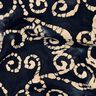 tessuto in cotone Cerchietti Batik – nero-azzurro/sabbia,  thumbnail number 2
