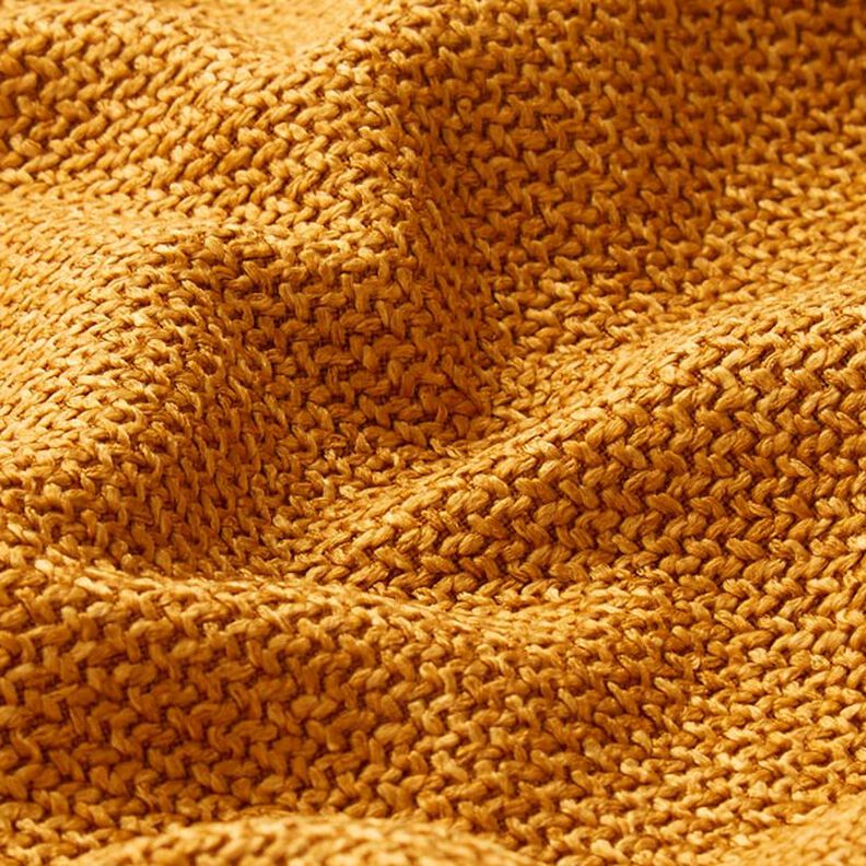 tessuto da tappezzeria tessuto spinato grosso Bjorn – giallo curry,  image number 2