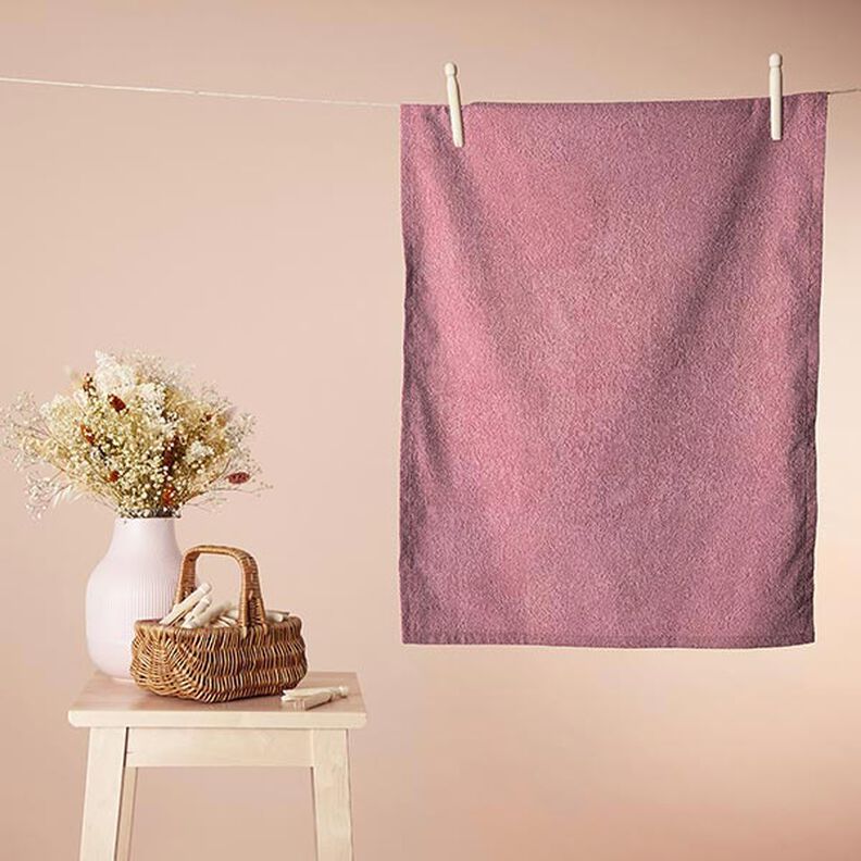 tessuto in spugna – rosa anticato,  image number 7