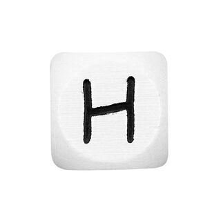 Lettere dell’alfabeto legno H, bianco, Rico Design, 